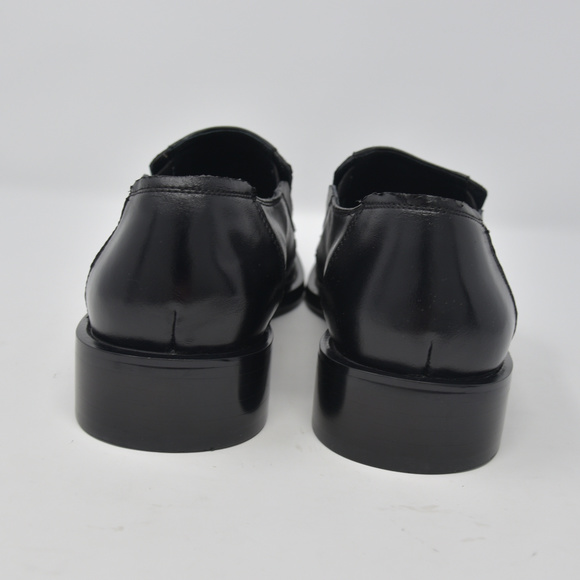 *Tonino Lamborghini Sz 46 Black Leather Loafers main image 4